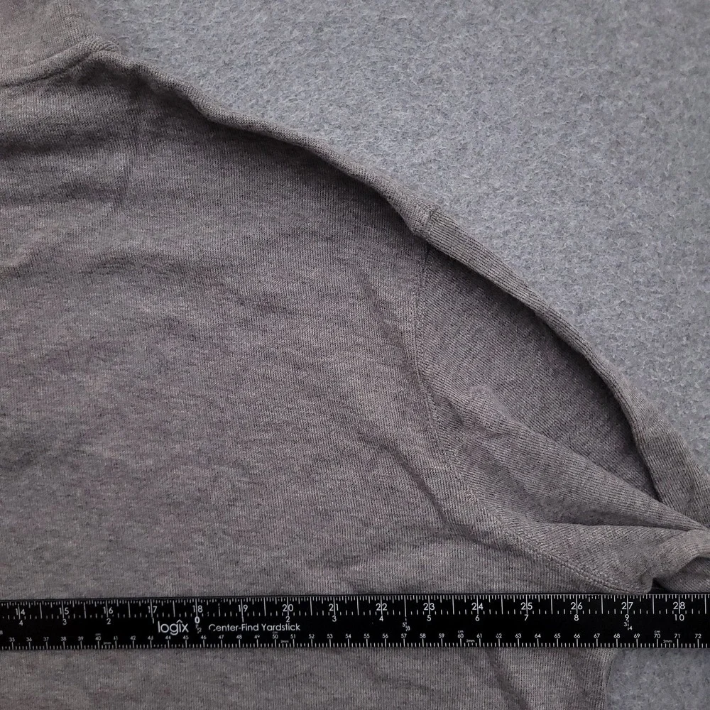 Polo Ralph Lauren Sweater Men XL Estate Rib Quarter Zip Pullover Sweatshirt Gray